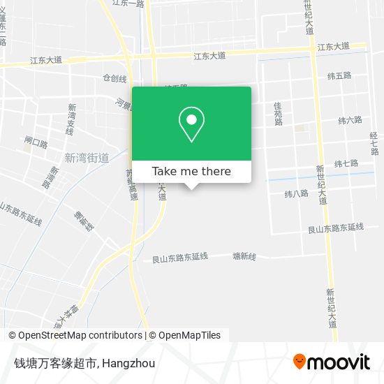 钱塘万客缘超市 map