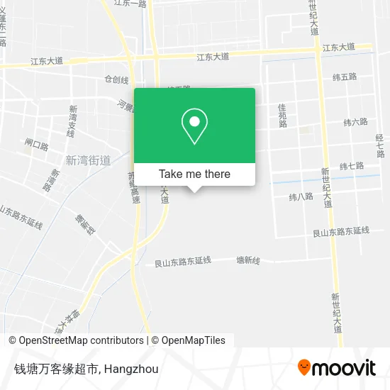 钱塘万客缘超市 map
