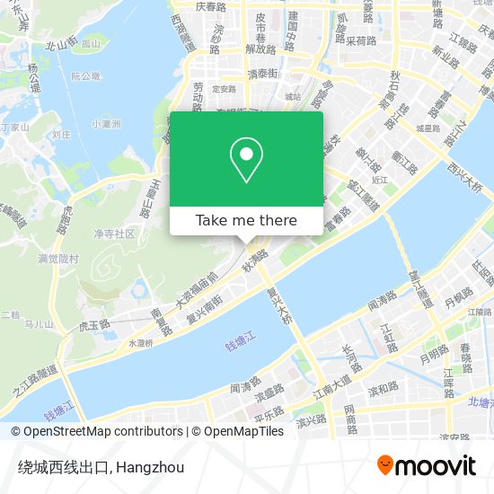 绕城西线出口 map