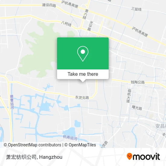 萧宏纺织公司 map