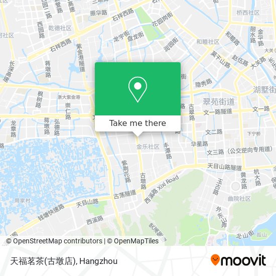天福茗茶(古墩店) map