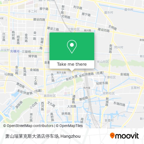 萧山瑞莱克斯大酒店停车场 map