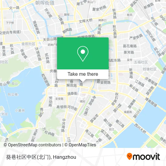 葵巷社区中区(北门) map