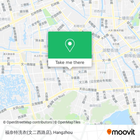 福奈特洗衣(文二西路店) map