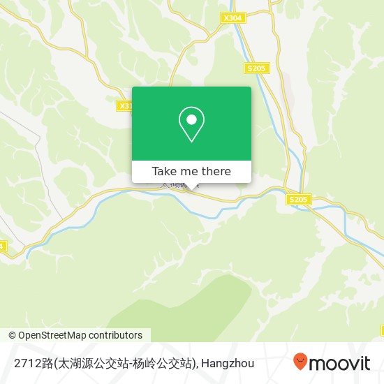 2712路(太湖源公交站-杨岭公交站) map