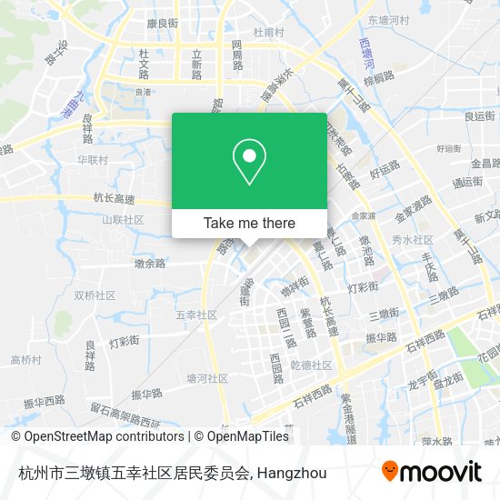 杭州市三墩镇五幸社区居民委员会 map