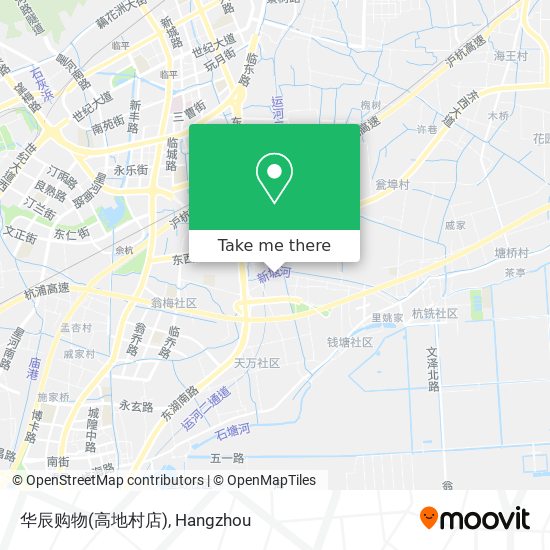 华辰购物(高地村店) map