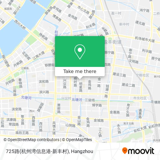725路(杭州湾信息港-新丰村) map