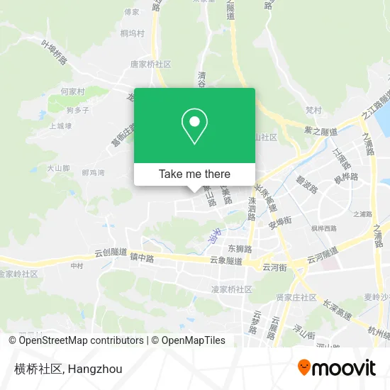 横桥社区 map