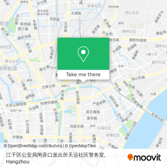 江干区公安局闸弄口派出所天运社区警务室 map