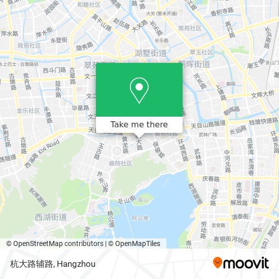 杭大路辅路 map