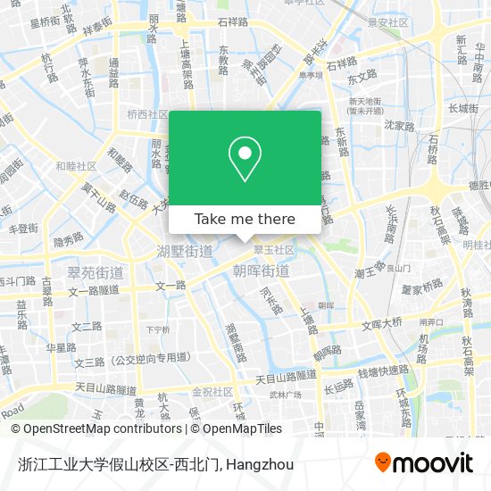 浙江工业大学假山校区-西北门 map