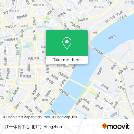 江干体育中心-北1门 map