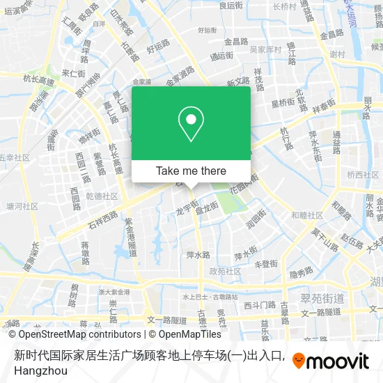 新时代国际家居生活广场顾客地上停车场(一)出入口 map