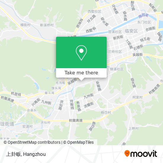 上卦畈 map