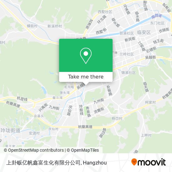 上卦畈亿帆鑫富生化有限分公司 map