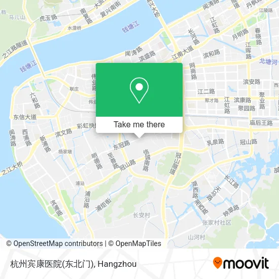 杭州宾康医院(东北门) map