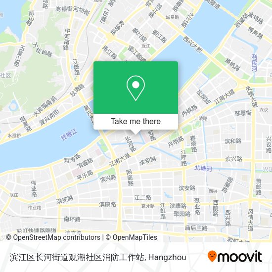 滨江区长河街道观潮社区消防工作站 map
