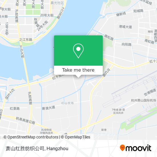萧山红胜纺织公司 map