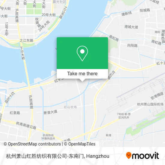 杭州萧山红胜纺织有限公司-东南门 map