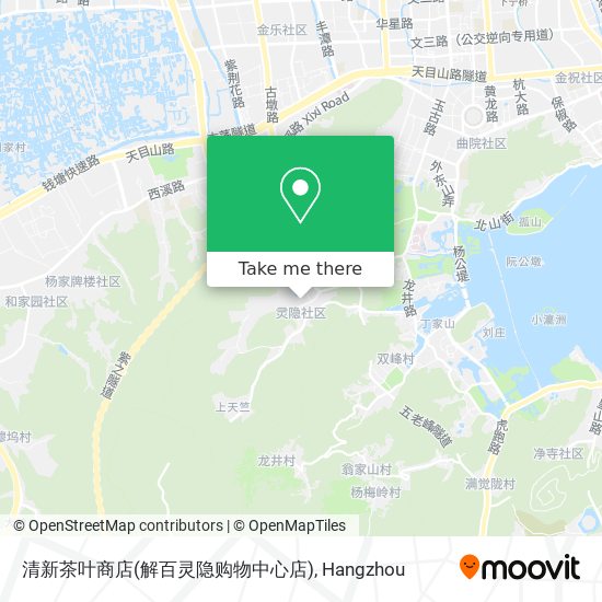 清新茶叶商店(解百灵隐购物中心店) map