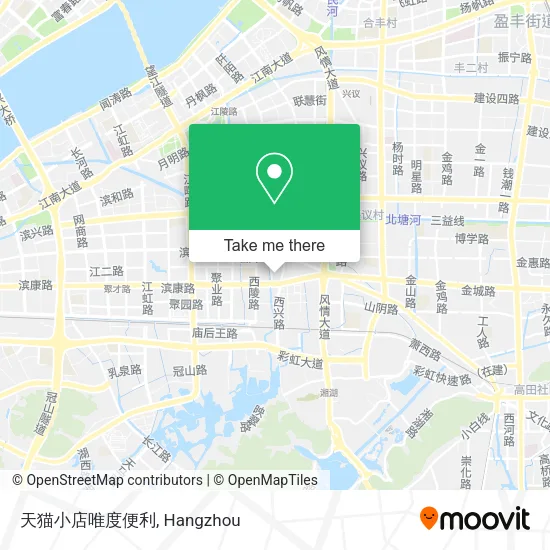 天猫小店唯度便利 map