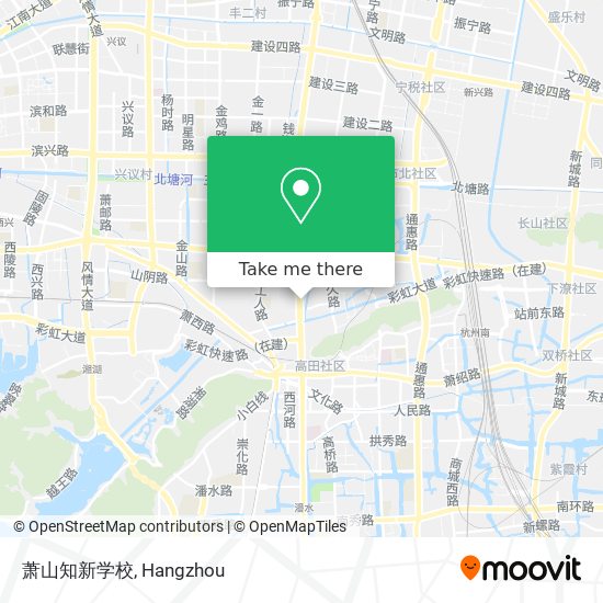 萧山知新学校 map