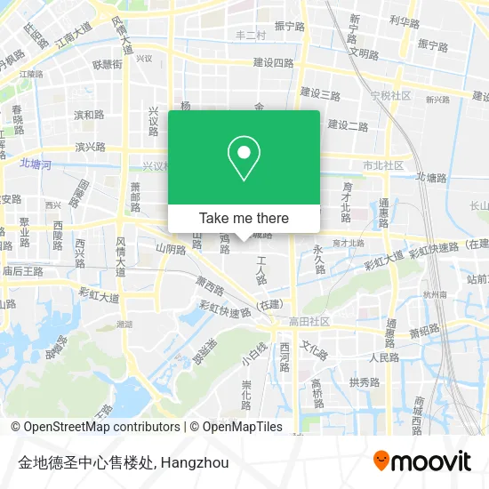 金地德圣中心售楼处 map