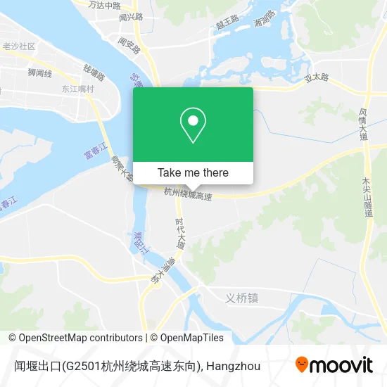 闻堰出口(G2501杭州绕城高速东向) map