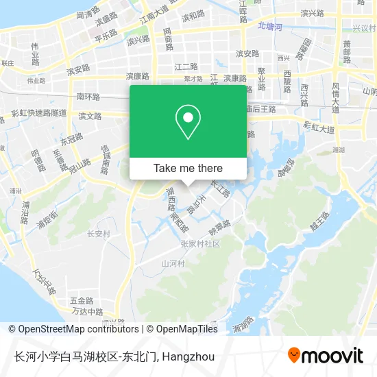 长河小学白马湖校区-东北门 map