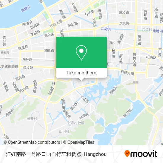 江虹南路一号路口西自行车租赁点 map