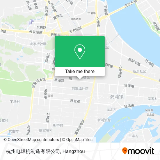 杭州电焊机制造有限公司 map