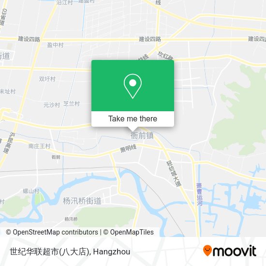 世纪华联超市(八大店) map