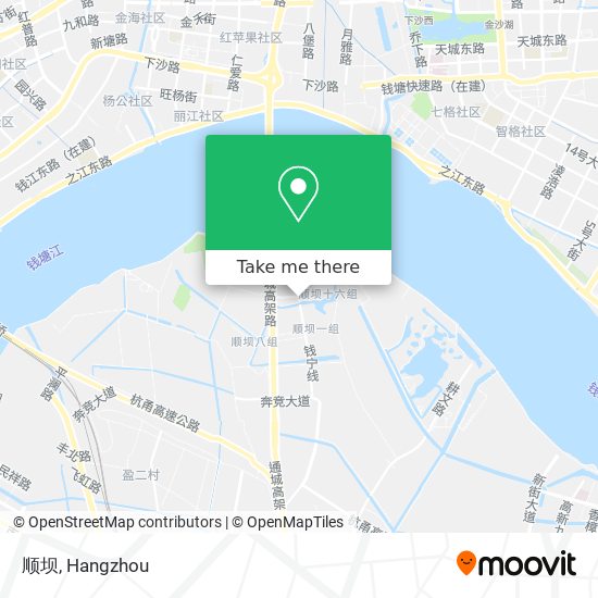 顺坝 map
