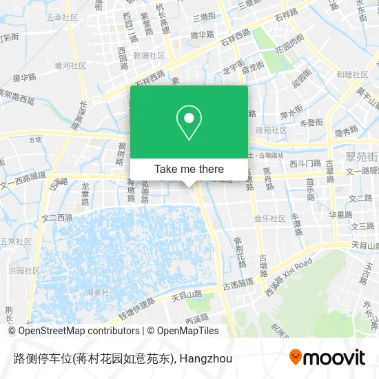 路侧停车位(蒋村花园如意苑东) map