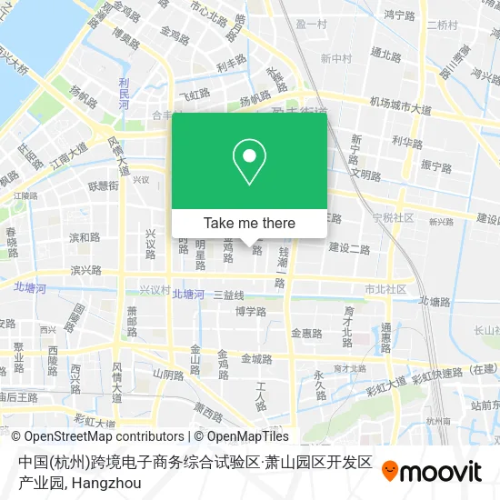 中国(杭州)跨境电子商务综合试验区·萧山园区开发区产业园 map