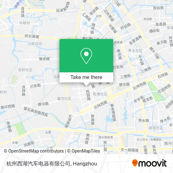 杭州西湖汽车电器有限公司 map