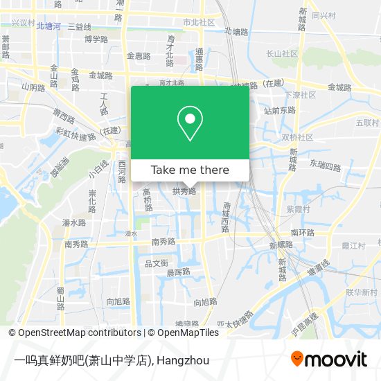 一呜真鲜奶吧(萧山中学店) map