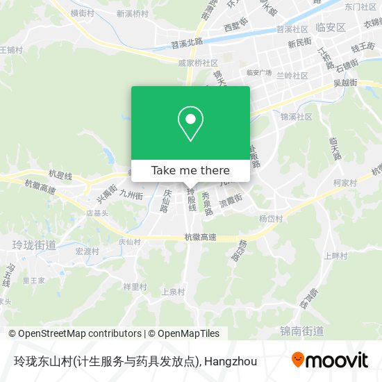 玲珑东山村(计生服务与药具发放点) map