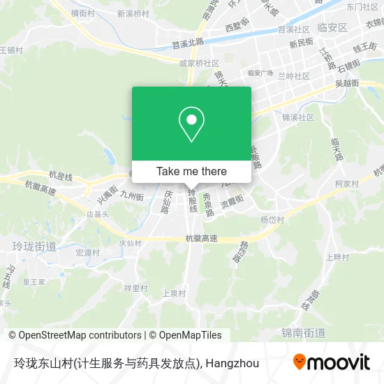 玲珑东山村(计生服务与药具发放点) map