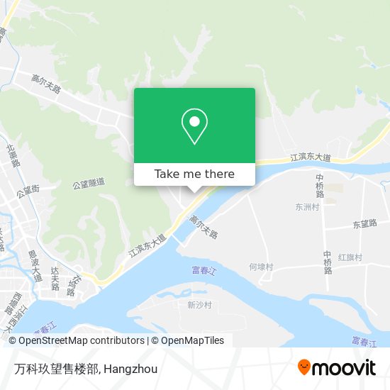万科玖望售楼部 map