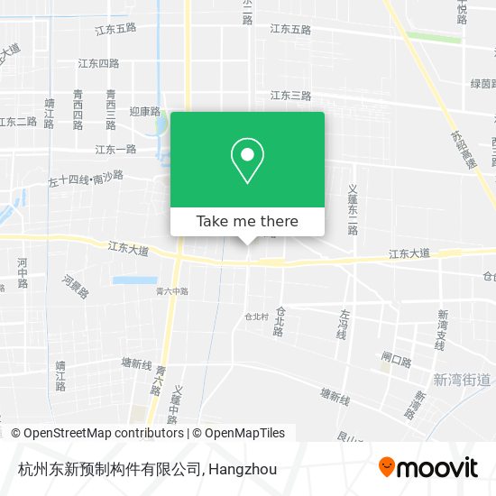 杭州东新预制构件有限公司 map