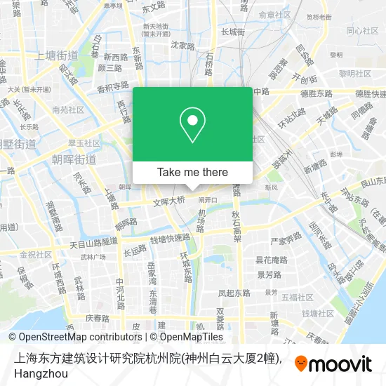上海东方建筑设计研究院杭州院(神州白云大厦2幢) map