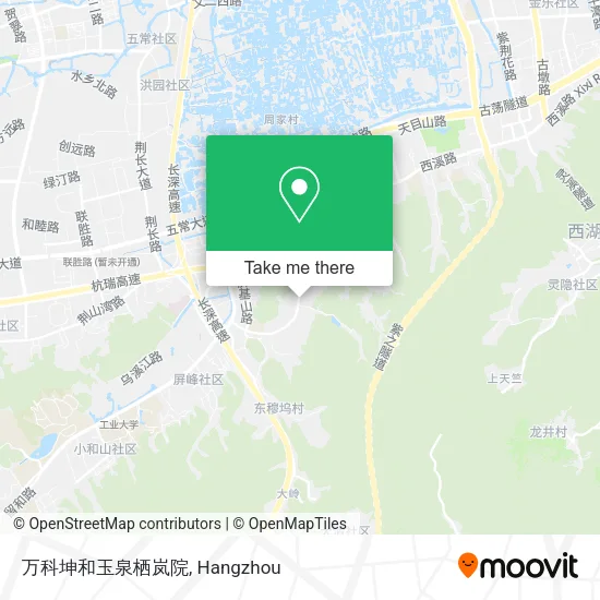 万科坤和玉泉栖岚院 map