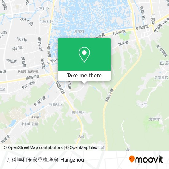 万科坤和玉泉香樟洋房 map