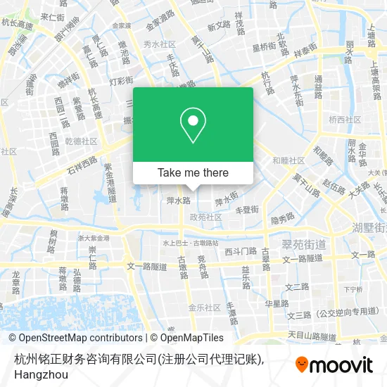 杭州铭正财务咨询有限公司(注册公司代理记账) map
