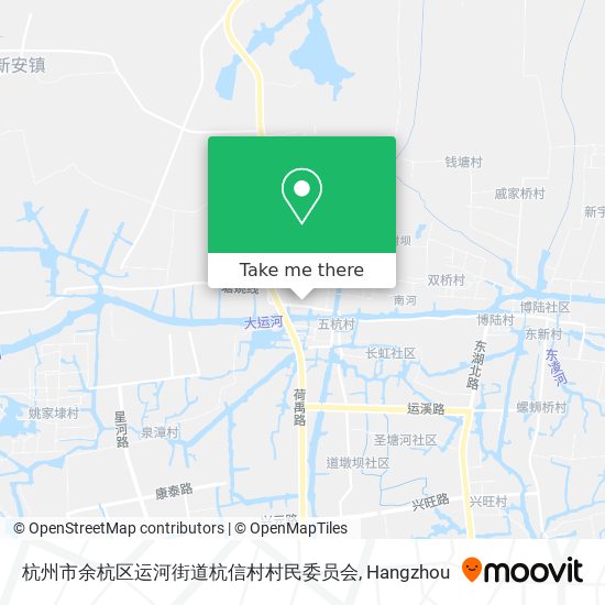 杭州市余杭区运河街道杭信村村民委员会 map
