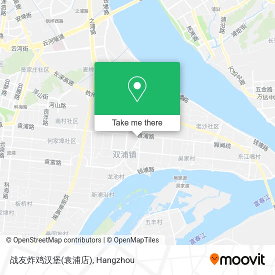 战友炸鸡汉堡(袁浦店) map