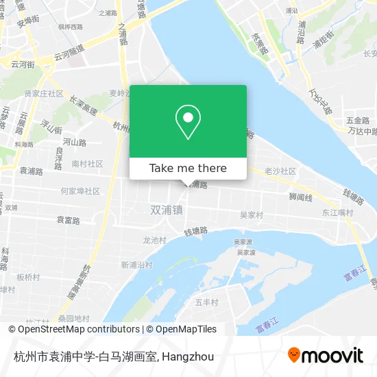 杭州市袁浦中学-白马湖画室 map