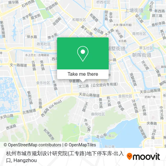 杭州市城市规划设计研究院(工专路)地下停车库-出入口 map